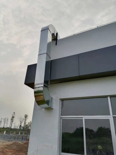 清远市写字楼通风设备白铁皮通风管道制作环保空调