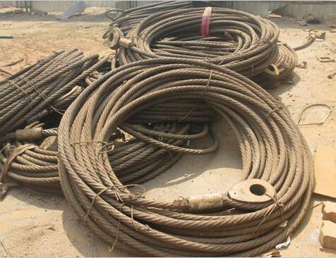 废旧钢丝绳油丝绳求购电梯铁轮估价