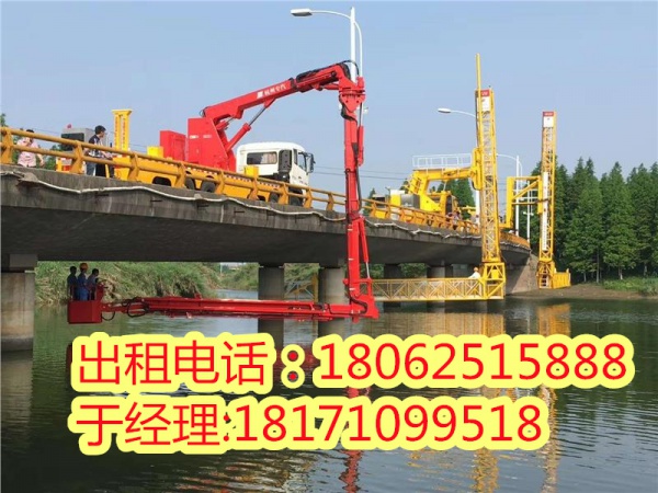 杭州18米桁架式桥梁检测车租赁，嘉兴20米路桥检测车出租 液压稳定作业